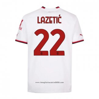 Maglia Milan Giocatore Lazetic Away 2022 2023